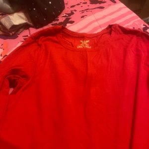 Red long sleeve worn once